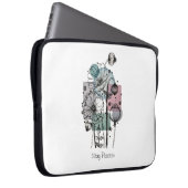 Pflaumen in Tinte und Wasserfarbe Laptopschutzhülle (Vorne Rechts)