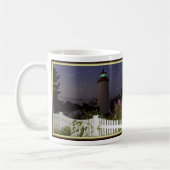 Pflaumen-Insel-Leuchtturm Kaffeetasse (Links)