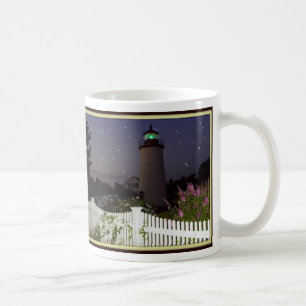 Pflaumen-Insel-Leuchtturm Kaffeetasse