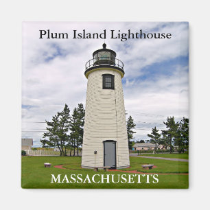 Pflaumen-Insel-Leuchtturm, Massachusetts-Magnet Magnet