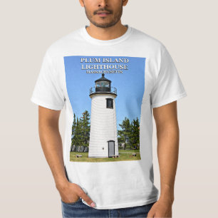 Pflaumen-Insel-Leuchtturm, Massachusetts-T - Shirt