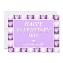 Pflaumen-Mauve-Himmelsherzen Valentinsgeschenk