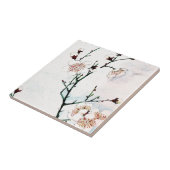 Pflaumen-Niederlassungen mit Blüten Ukiyo-e Asien Fliese (Seite)