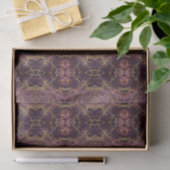 Pflaumen-Purple- und Goldmarmor  Seidenpapier (Geschenk)