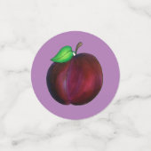 Pflaumen Reif Sommer Lila Pflaumenfrucht Printwerb Konfetti (Klein Vorderseite)