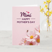 Pflaumen-Script Muttertags-Liebeskarte Karte (Gelbe Blume)