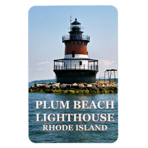 Pflaumen-Strand-Leuchtturm, Rhode Island Magnet