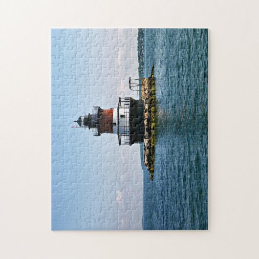 Pflaumen-Strand-Leuchtturm, Rhode Island Puzzle (Vertikal)