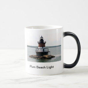 Pflaumen-Strand Lighouse Tasse