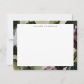 Pflaumen-Trauben-Kunstpostkarte Einladung (Vorderseite)