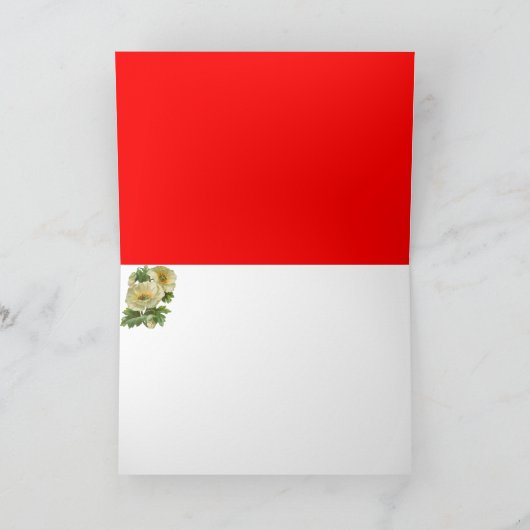 Pflaumen und Cornblumen - ganz nach Ihren Wünschen Dankeskarte (Innenseite)