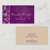 Pflaumen-und Creme-Blumenrolle-Visitenkarte Visitenkarte (Vorne/Hinten)