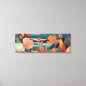 Pflaumen und Fuchs-Schwanz Abstrakte Blume Leinwanddruck (Vorderseite)