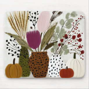 Pflaumen- und Oliven-Leoparden-Vasen Mousepad