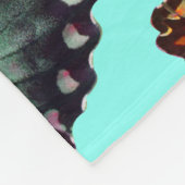 Pflaumen und Orangenschmetterlinge Personalisiert Fleecedecke (Ecke)