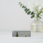 Pflaumen und Schatten (5) Mini Visitenkarte (Stehend Vorderseite)