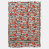 Pflaumen und Streifen Decke (Vorderseite Vertikal)