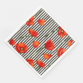 Pflaumen und Streifen Serviette (Ecke)