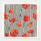 Pflaumen und Streifen Serviette (Vorderseite)