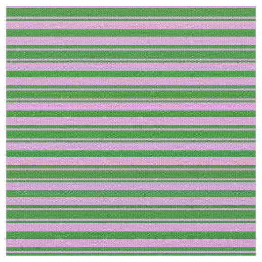 Pflaumen und waldgrüne Linien Stoff (Nahaufnahme)