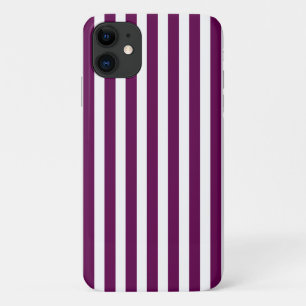 Pflaumen- und weiße Bonbonstreifen Case-Mate iPhone Hülle
