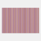 Pflaumen und weiße Streifen mit bräunlicher Farbe Geschenkpapier Set (Vorderseite 3)