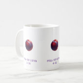 Pflaumen Valentines Kaffeetasse (Vorderseite Links)