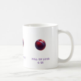 Pflaumen Valentines Kaffeetasse