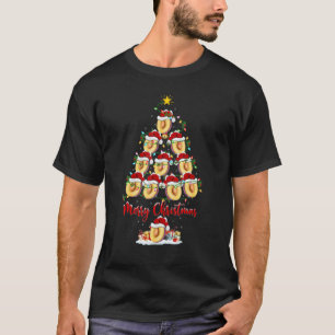 Pflaumen-Weihnachtsbaum-Lichter Santa Pflaume Xmas T-Shirt