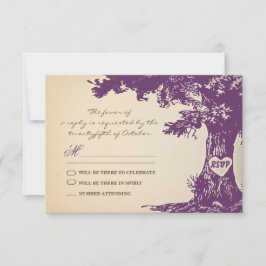 Pflaumenanbau Hochzeitsdesign uAwg RSVP Karte