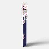 Pflaumenbaum-Blume aus japanischer Textil Case-Mate iPhone Hülle (Rückseite / Links)