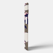 Pflaumenbaum-Blume aus japanischer Textil Case-Mate iPhone Hülle (Rückseite / Rechts)