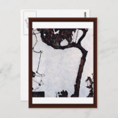 Pflaumenbaum von Schiele Egon Postkarte (Vorne/Hinten)