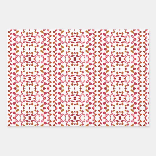 Pflaumenblätterpapier Geschenkpapier Set (Vorderseite 3)