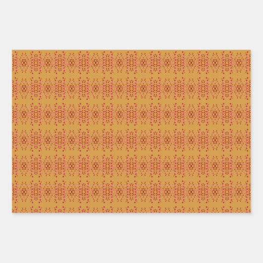 Pflaumenblätterpapier Geschenkpapier Set (Vorderseite 2)