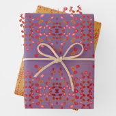 Pflaumenblätterpapier Geschenkpapier Set (Beispiel)