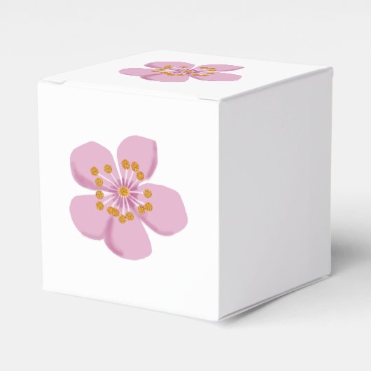 Pflaumenblume Geschenkschachtel (Vorderseite)
