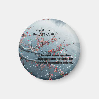 Pflaumenblume Magnet