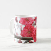 Pflaumenblüte Frühling Rosa Keimung Kaffeetasse (Vorderseite Links)