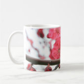 Pflaumenblüte Frühling Rosa Keimung Kaffeetasse (Links)