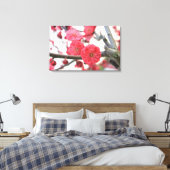 Pflaumenblüte Frühling Rosa Keimung Leinwanddruck (Insitu (Schlafzimmer))