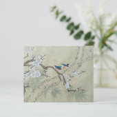 Pflaumenblüte im Frühjahr - Blatt Papier (Stehend Vorderseite)