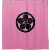 Pflaumenblüte im Umebachi-Stil Duschvorhang (Vorderseite)