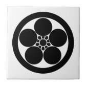 Pflaumenblüte im Umebachi-Stil Fliese (Vorderseite)