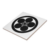 Pflaumenblüte im Umebachi-Stil Fliese (Seite)