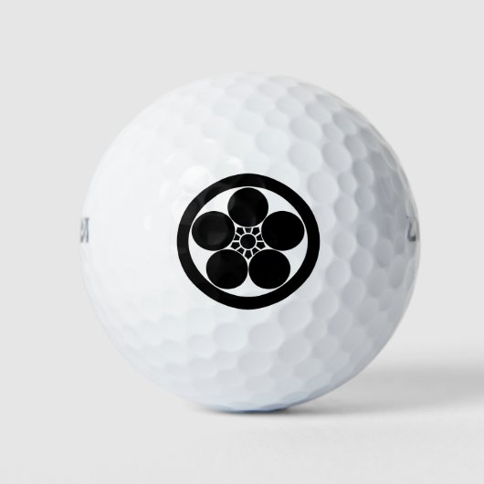 Pflaumenblüte im Umebachi-Stil Golfball (Vorderseite)