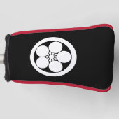 Pflaumenblüte im Umebachi-Stil in einem Kreis Golf Headcover (Vorderseite)