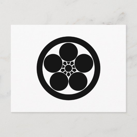 Pflaumenblüte im Umebachi-Stil Postkarte (Vorderseite)