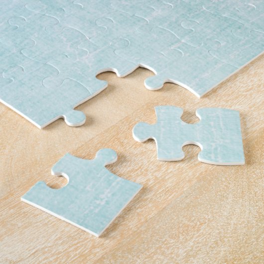 Pflaumenblüten auf altem Denim Puzzle (Seite)