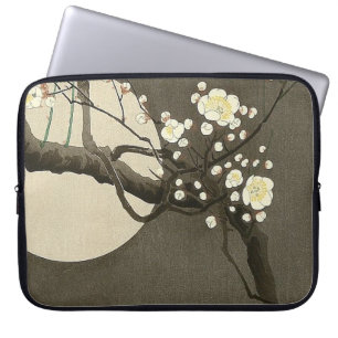 Pflaumenblüten bei Nacht von Ohara Koson Vintage Laptopschutzhülle